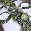 Winlyn 5.9' Long Faux Silver Dollar Eucalyptus Leaves Greenery Artificial