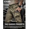 CQR Men's Flex Lightweight Joggers, Elastic Waist Drawstring Casual Pants,