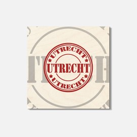 Unbranded Utrecht Travel 4'' X 4'' Square Wooden Coaster