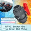 2 Inch UPVC Slip Socket End True Union Ball Valve