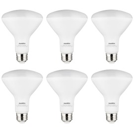 Sunlite 41177 LED BR30 Recessed Light Bulb, 10.5 Watt (65w Equivalent), 800 Lumens, Medium E26 Base, Dimmable Flood, 6 Pack, 4000K Cool White