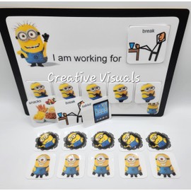 Character Token Reward Board NEW Size 8"x11" Great Reinforcer for Behavior, Autism, ADHD, and ADD for Boys or Girls