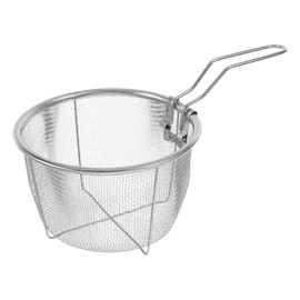 Round Fry Basket Stainless Steel Wire Mesh French Chip Deep Fry Basket Serving Food Presentation Tableware, Ideal for Home Cooking & Restaurant Use -5.9 inch