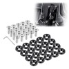 Enmoo 20pcs Billet Aluminum Fender Washer Bolts Engine Compartment Dress