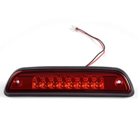 PIT66 LED 3rd Brake Light, Compatible with 95-15 Toyota Tacoma Third Brake Stop Lamp Light Red Lens Black Housing