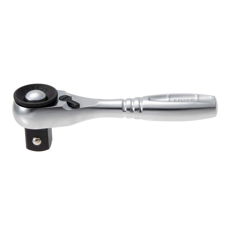 TONE RH4CHQS Compact Short Ratchet Handle (Quick Turn/Hold Type) Drive