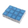 SUPVOX 12pcs Billiard Cue Chalk Cubes for Pool Tables Professional