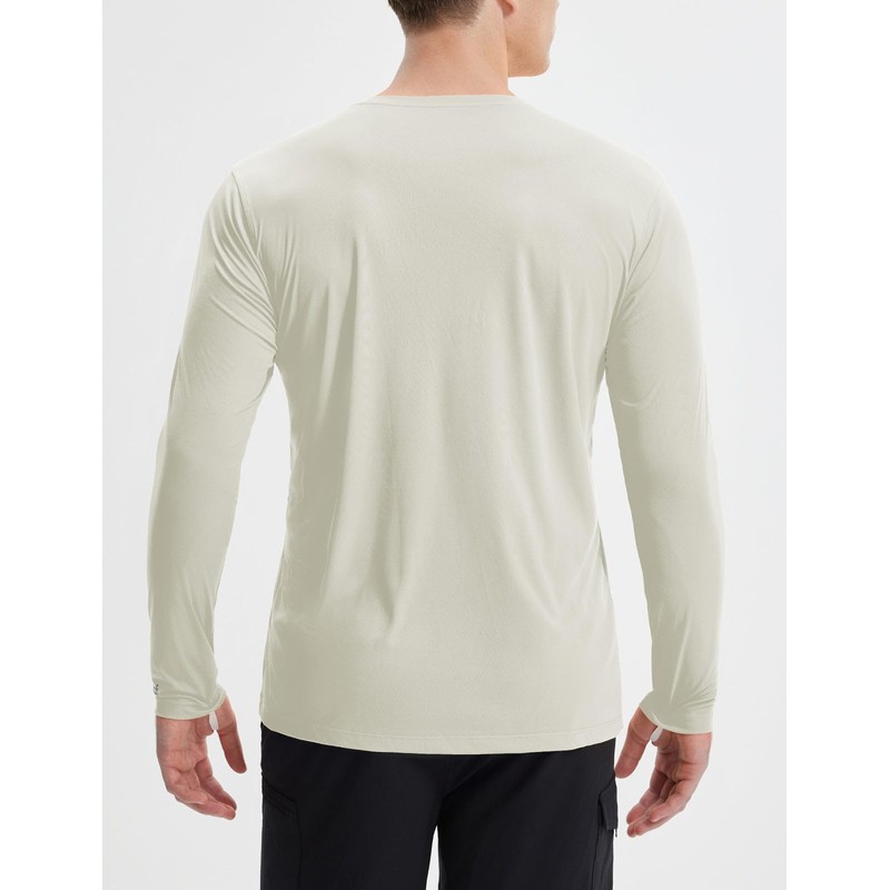 BALEAF Men's Long Sleeve Running Hiking Tops UPF 50+ Quick-Dry