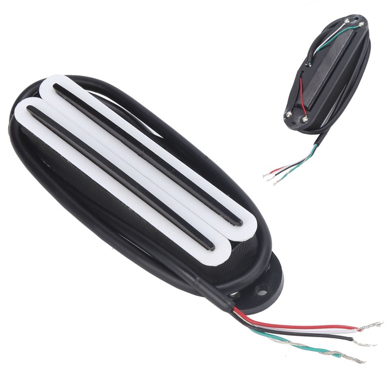 11K Dual Hot Rail Humbucker Pickup Ceramic Magnet ABS Electric