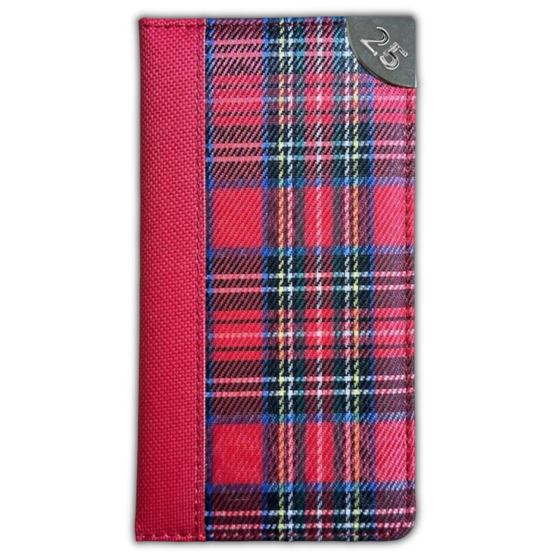 2025 Slim Week To View Tartan Material Slim Designer Diary