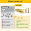 50Pcs Self Drilling Drywall 30mm Anchors & 50Pcs 30mm Screws