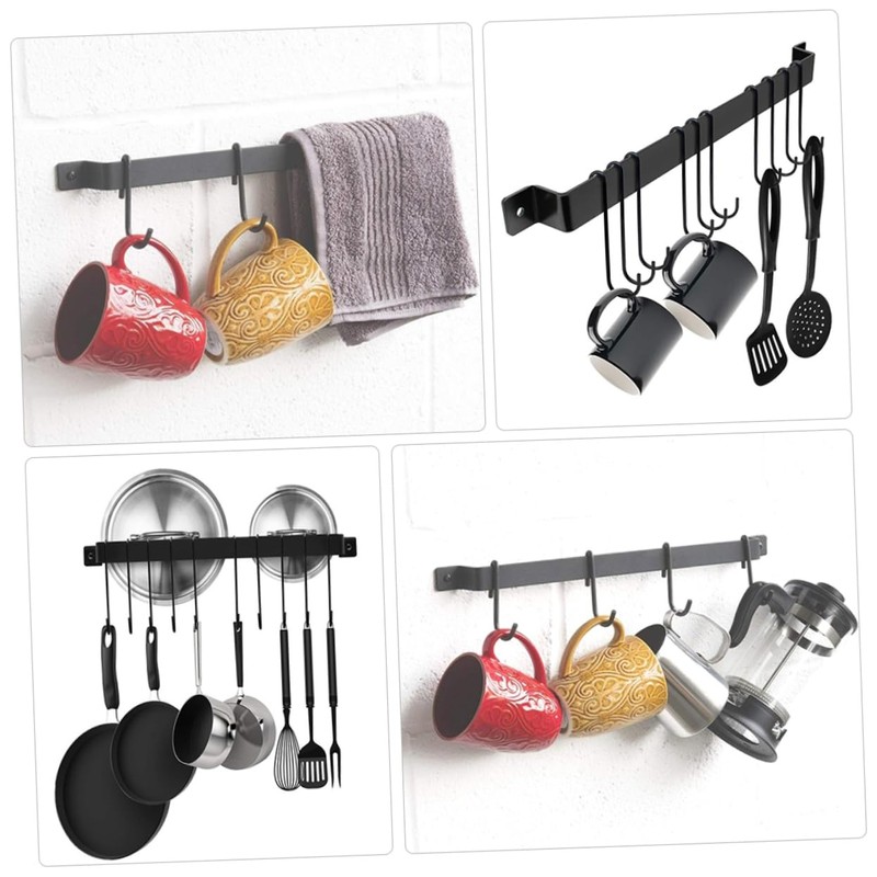 MAGICLULU Kitchen Wall Holder 1pc Iron Cup Rack 10 Hooks