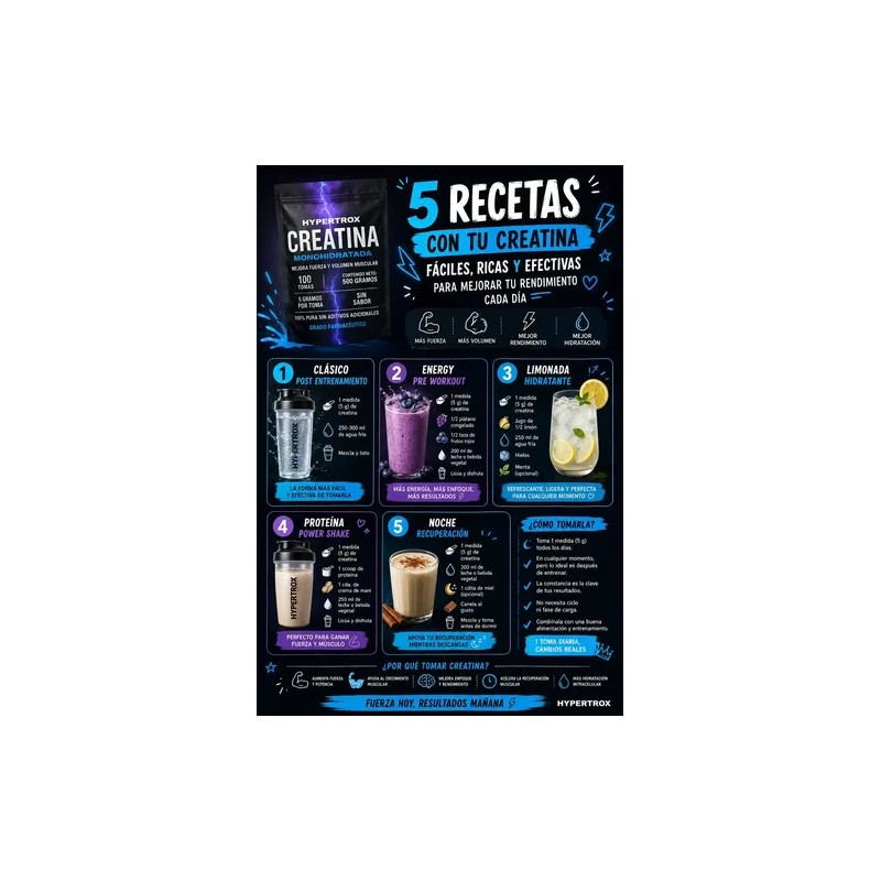Creatina Monohidratada Usp 500g Micronizada Sin Sabor 100tom