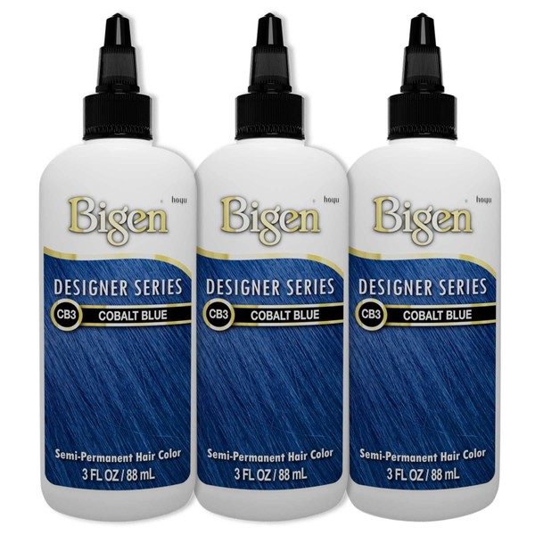 Bigen CB3 Cobalt Blue Designer Series Semi-Permanent Hair Color (pack