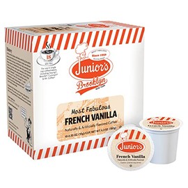 Junior's Most Fabulous French Vanilla Flavored Single Serve Pods (for Keurig Brewers) - 18 Count