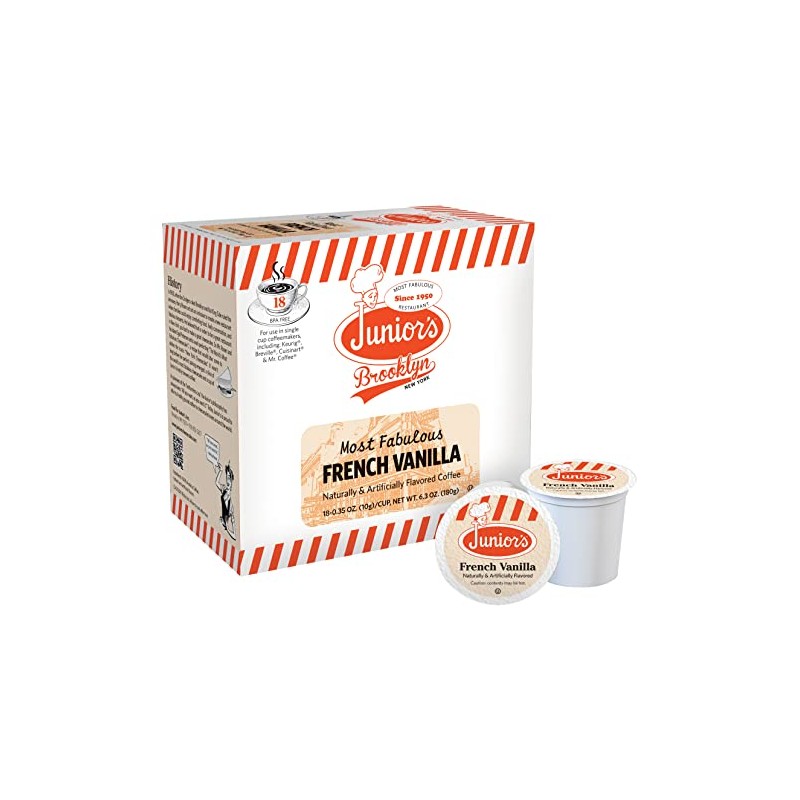 Junior's Most Fabulous French Vanilla Flavored Single Serve Pods (for