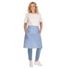 Apron Cotton Colourful Floral Apron Half Apron Cooking Apron, blue