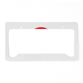 CafePress Rubber Ink Stamp Rhode Island Aluminum License Plate Frame, License Tag Holder