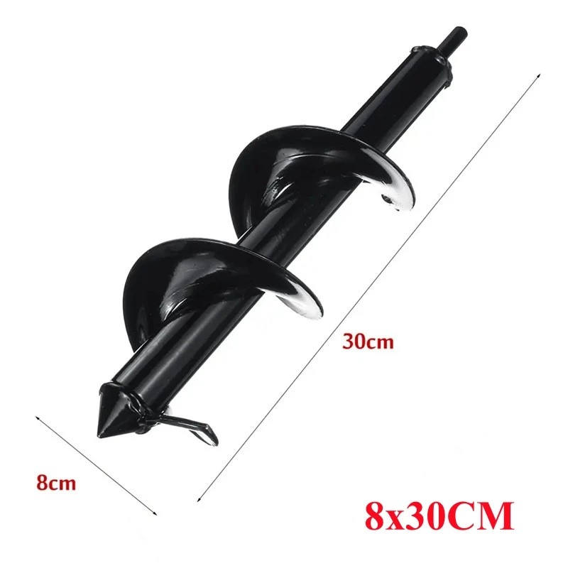 High Carbon Steel Garden Auger Drill Bit for Planting, 8