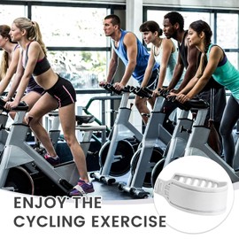 2 x Bicycle Pedal Straps Spin Bike Pedals Universal Replacement Pedals for Exercise Bike Exercise Bike Accessories Exercise Bike Parts (Grey, 2)