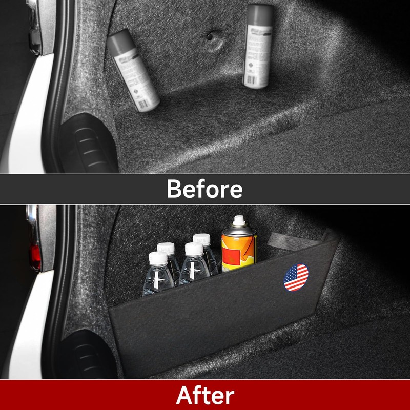 2PCS Rear Trunk Organizer Side Divider Board Compatible with 10th
