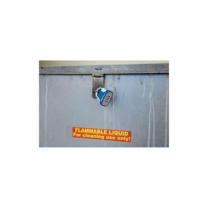 Draper 64158 48 mm Resettable 4-Number Combination Laminated Steel Padlock