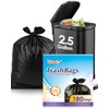 Teivio 2.5 Gallon 180 Counts Small Trash Bags Garbage Bags,