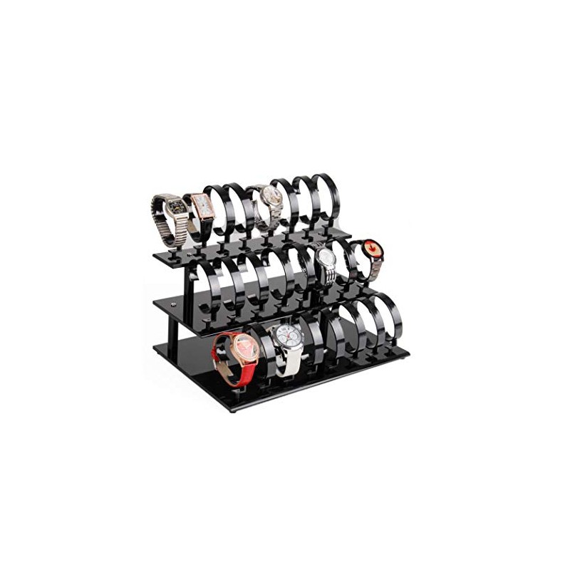 3-Tier Watch Stand Holder Removable 24 Acrylic Watch Jewelry Display