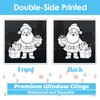 (9 Sheet) Tomario 202 Large Christmas Window Clings Stickers, 2024
