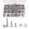 binifiMux 940pcs M2 M3 M4 M5 Hex Nuts Screws Bolts