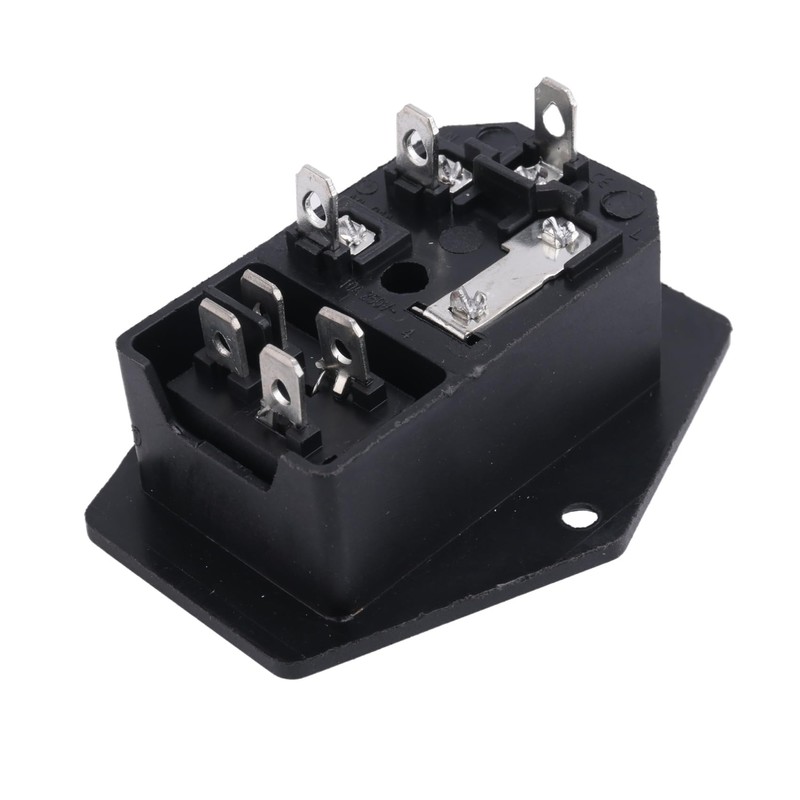 3 Pin IEC320 C14 Inlet Module Plug Fuse Switch Male