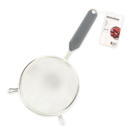 Fackelmann 42340 Sieve 14 cm Tin-Plated with Plastic Handle