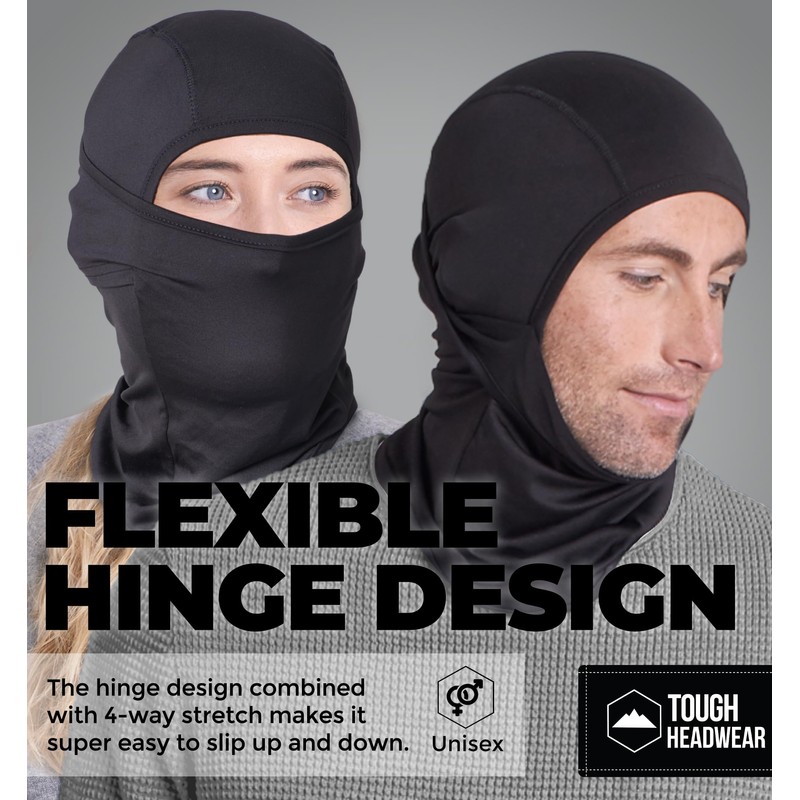 Tough Headwear Winter Balaclava - Windproof Ski Mask & Winter