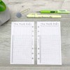 SinnWunder® Habit Tracker Lists for One Month Fits 6 Ring