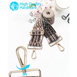 Purse Straps Replacement Crossbody - Bag Shoulder Strap for Handbags, Wide Crossbody Straps for Guitar Purses Totes Boho