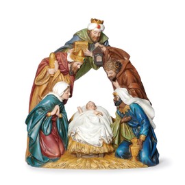 Joseph's Studio by Roman 9" H Lighted Nativity Arch, Tabletop Christmas Decoration