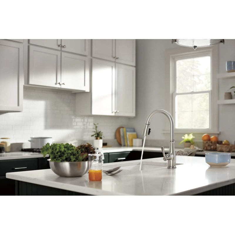 Peerless Brushed Nickel, Single Hole Kitchen Faucet, Stainless P7965LF-SS