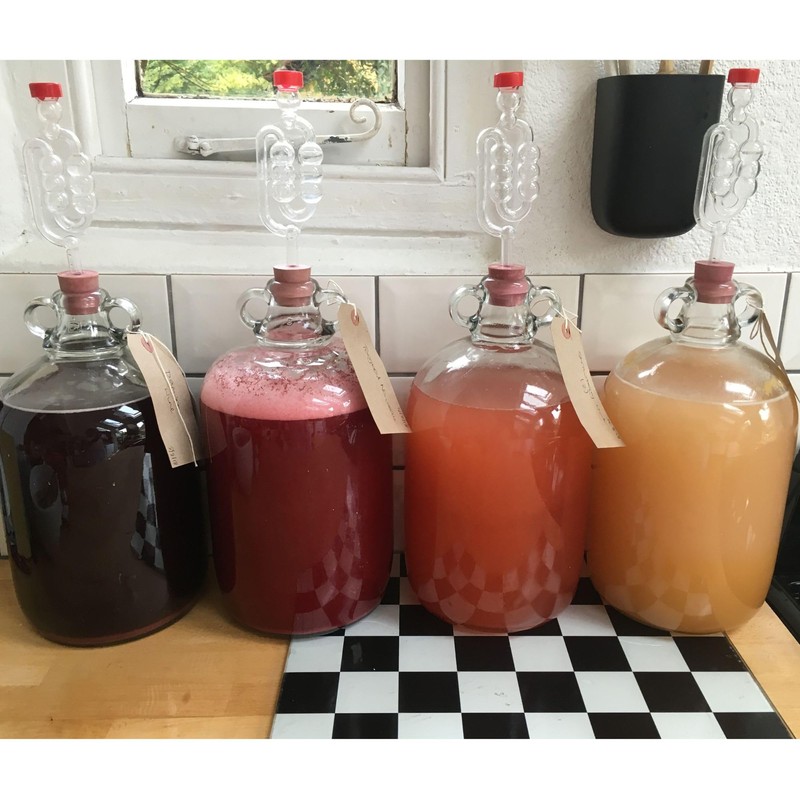 5X Fermentation Bubbler Airlocks, 5 Bored Rubber Bungs and 5