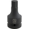 1" Dr. Impact Hex Bit Sockets​ SAE, One-Piece Construction, Highly-Visible