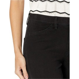 Bandolino Women's Bella All Day Comfort Pull On Knit Denim Legging, Black Rinse, Medium