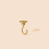Relight Hook Up Ceiling Hooks Brass Satin Brass Pack of