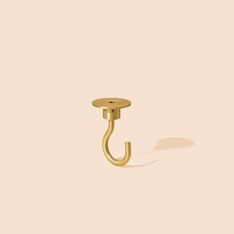 Relight Hook Up Ceiling Hooks Brass Satin Brass Pack of