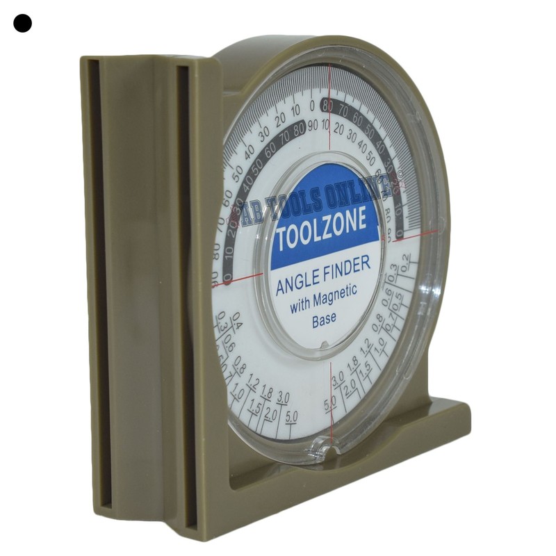 Magnetic Base Angle Finder Measure Spirit Level Gauge Roofer Builders