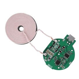 DIY Qi Wireless Charging Transmission Module Ultra Thin Single Large Coil with Multi-Level Protection, 5W, Plug and Play