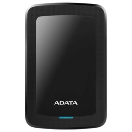 ADATA Disco Duro Externo HDD HV300, 2 TB, Negro, USB 3.2, Ultra Delgado