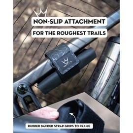 Peaty's HoldFast Trail Tool Bag - Super Secure, No Slipping or Rattling Modular Design Waterproof Storage Bag with Zip Pocket, Fits Anywhere for MTB, Road Bike, Gravel