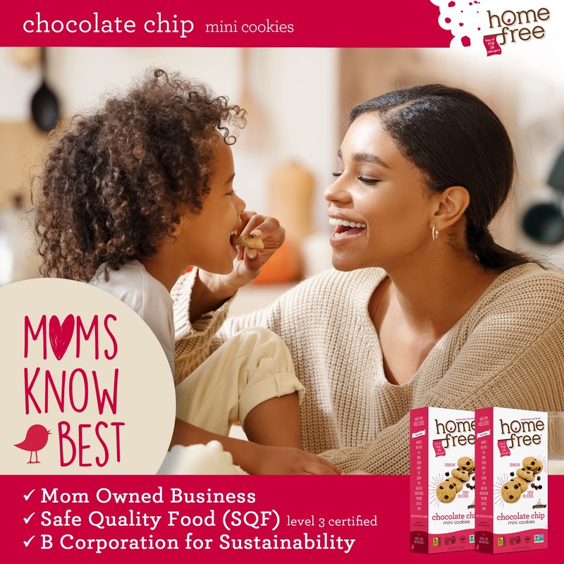Homefree Treats You Can Trust Gluten Free Mini Cookies, Chocolate