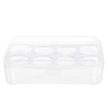 Yardwe Plastic Storage Bins 8 Eggs Storage Box Egg Protection