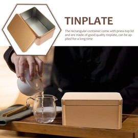 NUOBESTY Box Cards Food in Bulk Mini jar Candy Japanese Bulk Tea Bags Kitchen tins with lids Candy Bulk Cookie tins Round Tea tins Jewelry Container Square jar airtight Tank Seal