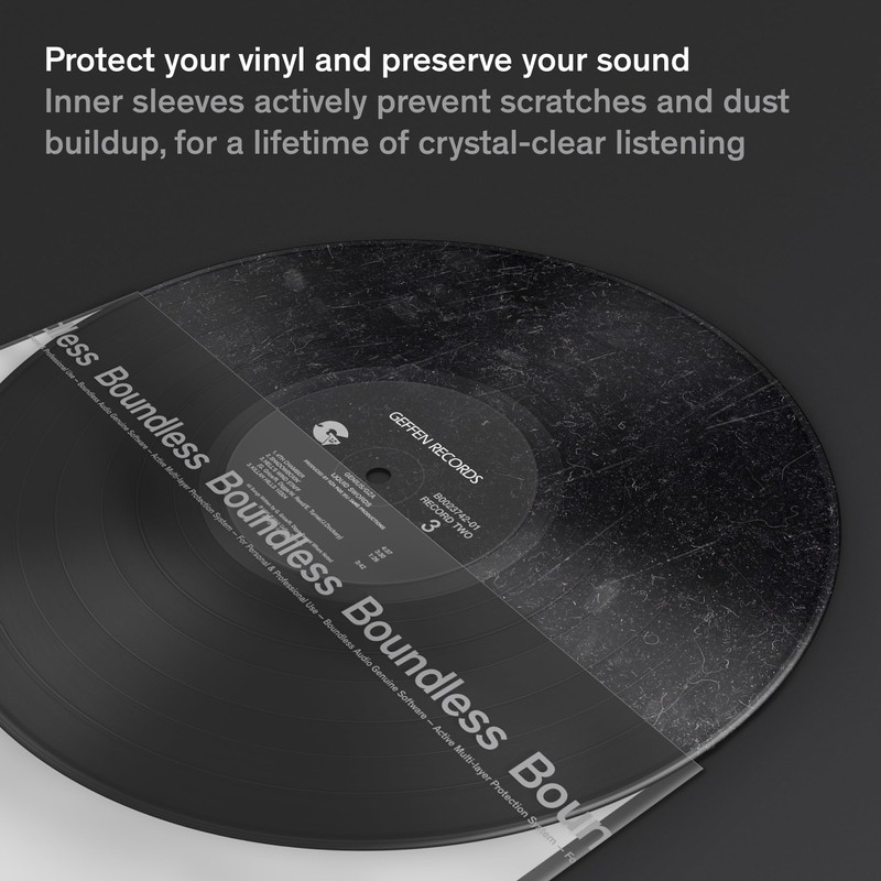 Boundless Audio Vinyl Record Sleeves - 50 x Premium Vinyl